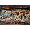 Image 1 : Animal Scene Wall Tapestry - approx. 80" x 48"