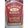 Image 1 : Kodiak Ranch B & B Sign (approx. 30" x 48" high) - Wooden