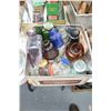 Image 1 : Container of Assorted Bottles - Some are Coloured