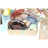Image 1 : Box of Stoneware Items & a 'Seven-Up' Ashtray