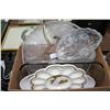 Image 1 : Box of Assorted Dishes and a Tablecloth