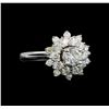 Image 1 : 1.27 ctw Diamond Ring - 14KT White Gold
