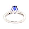 Image 3 : 1.41 ctw Sapphire and Diamond Ring - 14KT White Gold