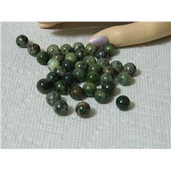 GEMSTONE BEADS - GREEN JASPER mm - 37pc
