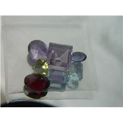 GEMSTONES - BAG OF ASSORTED FACETTED GEMSTONES