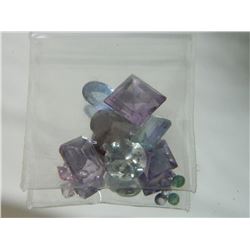 GEMSTONES - BAG OF ASSORTED FACETTED GEMSTONES
