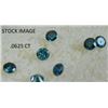 Image 2 : GEMSTONE - GENUINE BLUE DIAMOND - 0.0625 CARAT (2.5mm) BLUE DIAMOND - BRILLIANT ROUN CUT - INCLUDES 