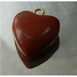 HEART AGATE PENDANT - 13mm