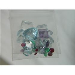 GEMSTONES - BAG OF ASSORTED FACETTED GEMSTONES