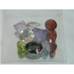 GEMSTONES - BAG OF ASSORTED FACETTED GEMSTONES