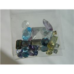 GEMSTONES - BAG OF ASSORTED FACETTED GEMSTONES