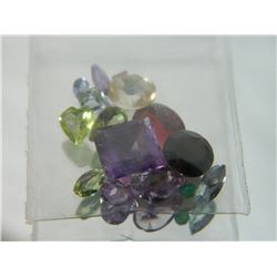 GEMSTONES - BAG OF ASSORTED FACETTED GEMSTONES