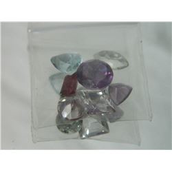 GEMSTONES - BAG OF ASSORTED FACETTED GEMSTONES