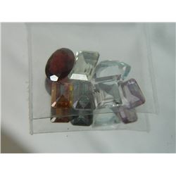 GEMSTONES - BAG OF ASSORTED FACETTED GEMSTONES