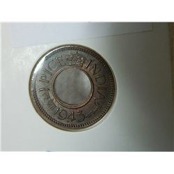 COIN - 1 PICE INDIA - 1943
