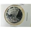 Image 1 : SILVER ROUND - 1/4 TROY OUNCE .999 FINE SILVER - WALKING LIBERT - GOLDEN STATE MINT