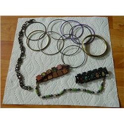 BAG OF ASSORTED JEWELRY - BRACELTS & MORE