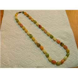 BEADED NECKLACE - 22" LONG  - MULTI COLOR