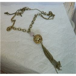 NECKLACE - WITH BALL & TASSLES