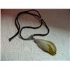 Image 2 : ROPE NECKLACE WITH 3" AGATE SLICE