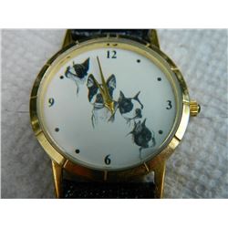 WATCH - DOG THEME - GENUINE LEATHER STRAP