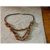 Image 1 : NECLACE - POLISHED FREE FORM AGATE & HEMITITE