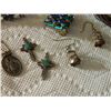 Image 2 : BAG OF ASSORTED - BEADED, ORIENTAL JADE, MEDAL, EARRINGS & MORE