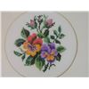 Image 2 : FRAMED PETTI POINT - PANSIES - RED, PURPLE, YELLOW