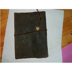 LEATHER BOUND JOURNAL BOOK - MADE IN ITALY - RETAIL $45 - firts few pages removed