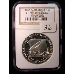 1987-S Constitution Commemorative $1.00  NGC  PF