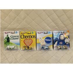 Lot 4 Hot Wheels Delivery Vehicles