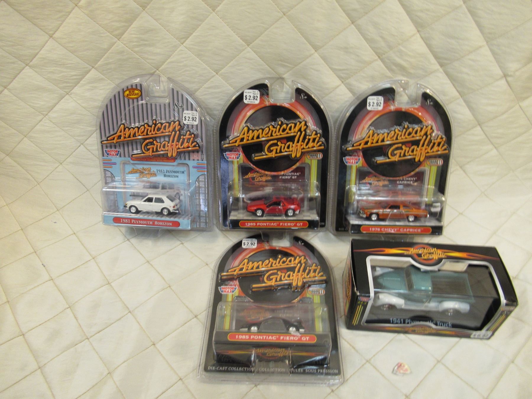 Miniature Ford Mustang 1964 American Graffiti 1/64 - Motor Max, Occasion