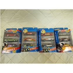 4 Hot Wheels 3 Car Packs
