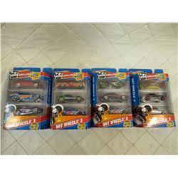 4 Hot Wheels 3 Packs