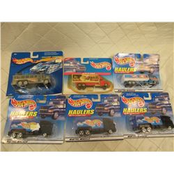 6 Hot Wheels Haulers