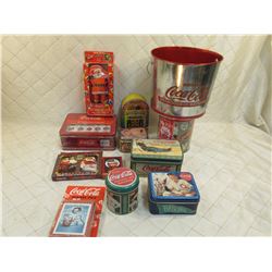 Various Coca-Cola Tins and More