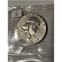 1963 D Silver Franklin Half Dollar Nice Early US Coin