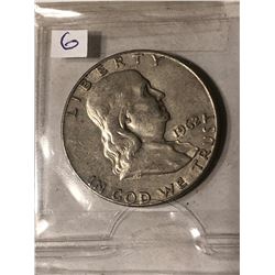 1962 D Silver Franklin Half Dollar Nice Early US Coin