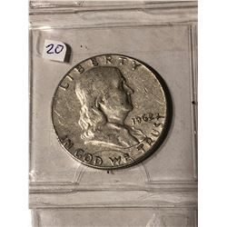 1962 D Silver Franklin Half Dollar Nice Early US Coin
