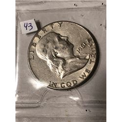 1961 D Silver Franklin Half Dollar Nice Early US Coin