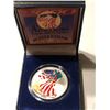 Image 1 : 2000 Millennium American Silver Eagle in FULL COLOR in Original Mint Box