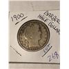 1900 Silver Barber Half Dollar