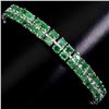 Image 1 : Natural Rich Green Emerald 92.04 Cts  Bracelet