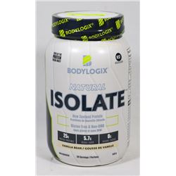 BODYLOGIX NATURAL ISOLATE, 840G, VANILLA FLAVOUR.
