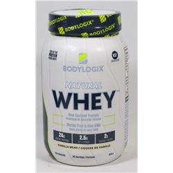 BODYLOGIX NATURAL WHEY, 840G, VANILLA FLAVOUR.