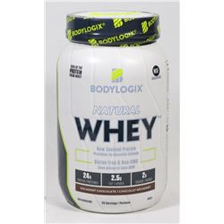 BODYLOGIX NATURAL WHEY, 840G, CHOCOLATE FLAVOUR.