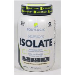 BODYLOGIX NATURAL ISOLATE, 840G, VANILLA FLAVOUR.