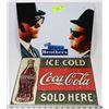 Image 1 : BLUES BROTHERS METAL SIGN WITH COKE SIGN