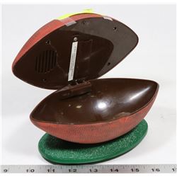 VINTAGE FOOTBALL SHAPED RADIO