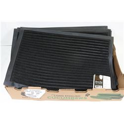 NEW 9 BLACK ANTI SKID FLOOR MATS